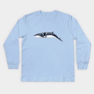 Baby Minke whale Kids Long Sleeve T-Shirt